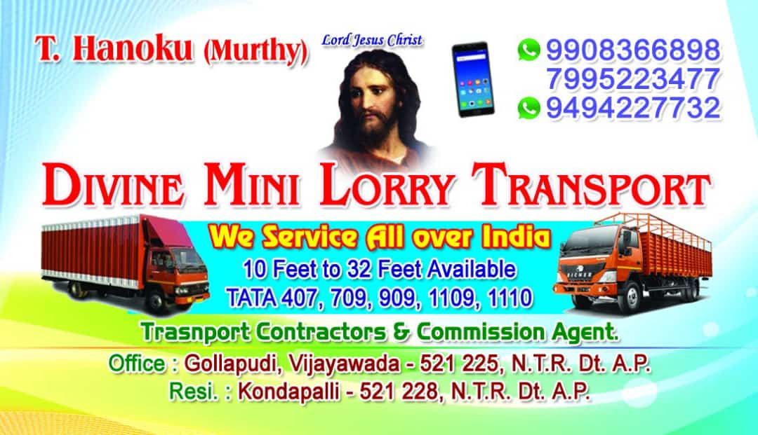 Divine mini lorry transport Logo
